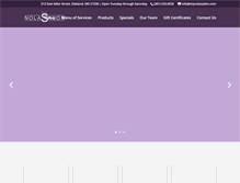 Tablet Screenshot of mynolasalon.com